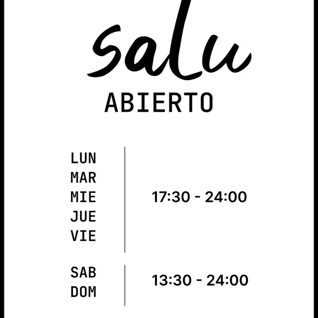 Please note the restaurant’s new opening hours. We look forward to welcoming you and to new evenings filled with the taste and atmosphere of @salu.restaurant 

📍 Calle San José, 6, Benalmádena
📞 +34 951 71 57 36

#restaurant #benalmadena #benalmádena #malaga #dinner